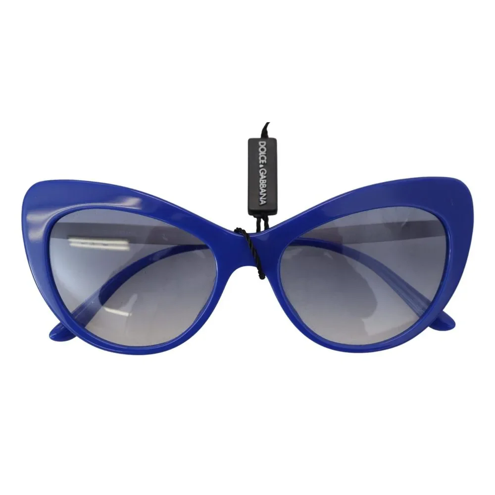 Dolce & Gabbana Blue Acetate Full Rim Cat Eye DG4307 Sunglasses - Picture 1 of 9